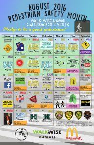 Ped Safety Month Calendar
