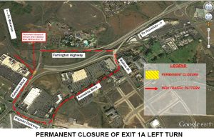 LEFT TURN LANE PERMANENTLY CLOSED ON THE CAMPBELL INDUSTRIAL PARK/BARBERS POINT HARBOR OFFRAMP (EXIT 1A) BEGINNING TUESDAY APRIL 16