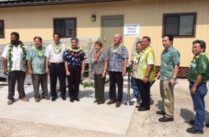 Governor Ige, state officials and dignitaries at the opening dedication ceremony for the new Kawaihae Harbor Pier 2 Terminal Improvements