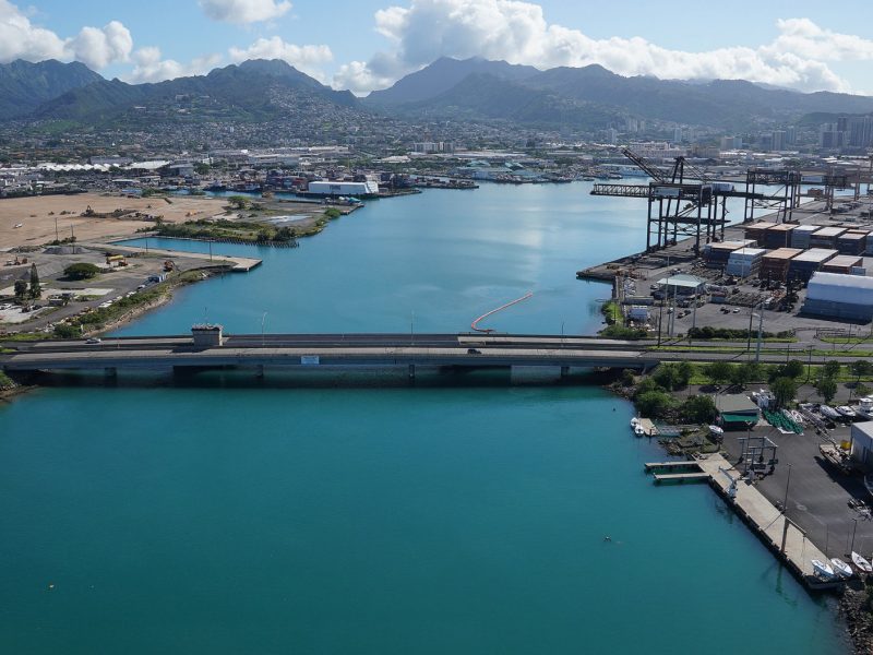 Pasha Hawaii container shipping Sand Island Bridge