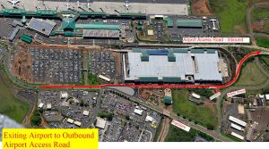 OUTBOUND LANES OF AIRPORT ACCESS ROAD AT KAHULUI AIRPORT TO OPEN ON MONDAY, OCTOBER 15