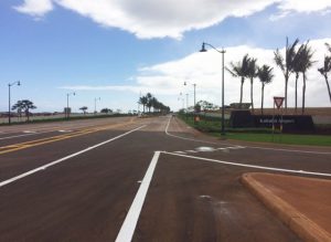Photo of the New Kahului Airport Access Road that connects Hana Highway to Lanui Loop.