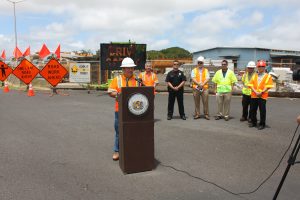HDOT Director Jade Butay reports three people have been killed in construction zones each of the past three years in Hawaii, thus highlighting the need for drivers to obey posted speed limits and drive with caution through work areas.