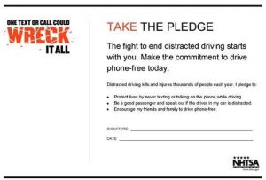 APRIL IS NATIONAL DISTRACTED DRIVING AWARENESS MONTH