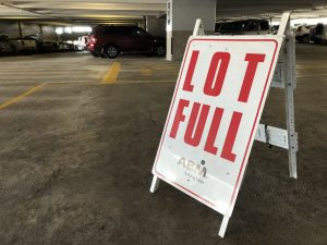 Parking lots at HNL have reached capacity during the morning hours this Spring Break.