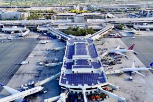Solar panels at HNL including on the Central Concourse in Terminal 2.