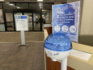 ADDITIONAL HAND SANITIZER DISPENSERS INSTALLED AT AIRPORTS STATEWIDE TO HELP FIGHT COVID-19