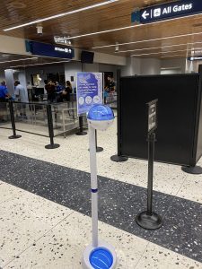 ADDITIONAL HAND SANITIZER DISPENSERS INSTALLED AT AIRPORTS STATEWIDE TO HELP FIGHT COVID-19