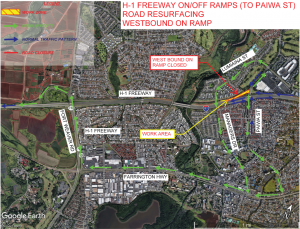 NIGHTLY CLOSURES SCHEDULED AT THE PAIWA INTERCHANGE AND THE WAIPAHU/PEARL CITY OFFRAMP (EXIT 8A) BEGINNING JULY 26