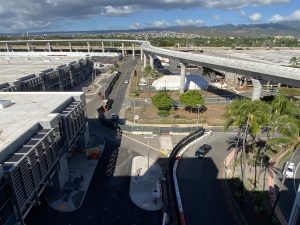 Right turns will be temporarily restricted from the airport to Aolele Street northbound towards Nimitz Highway, near the US Post Office, from 8 p.m. to 4:30 a.m., beginning on Wednesday, Dec. 16, 2020. Photo Courtesy: Hawaii DOT