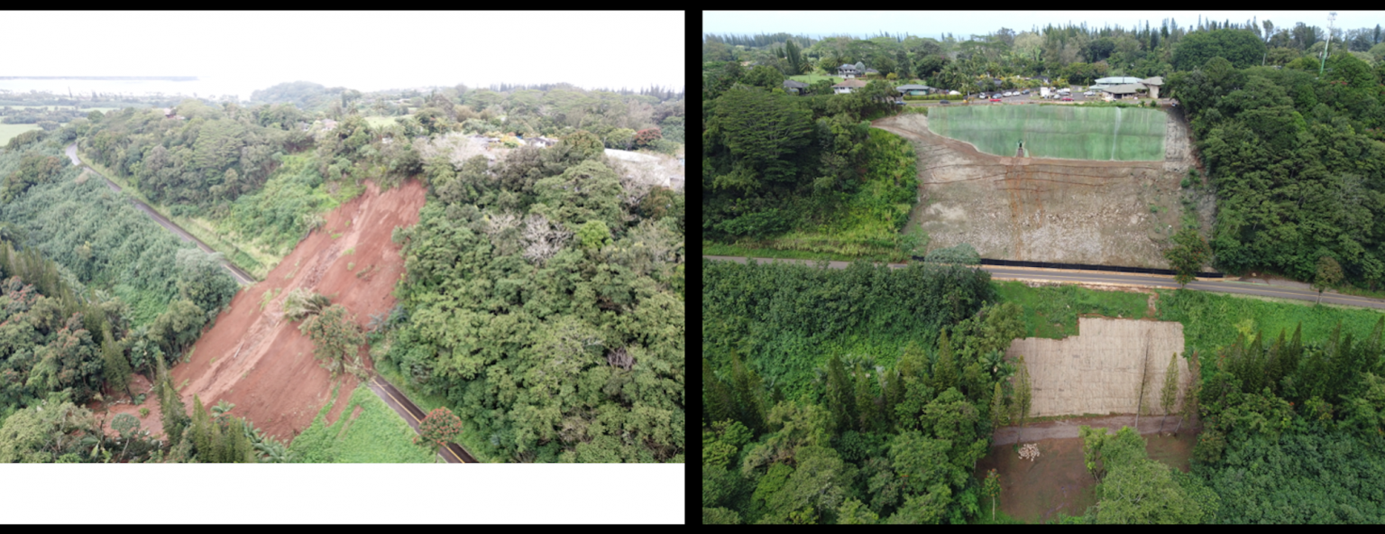 Department of Transportation 2021 Hanalei Hill Landslide