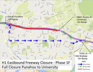 UPDATE ON THE H-1 FREEWAY RESURFACING PROJECT FROM PUNAHOU STREET TO THE KAPIʻOLANI INTERCHANGE