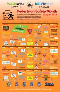 2024 Ped Safety Month Calendar